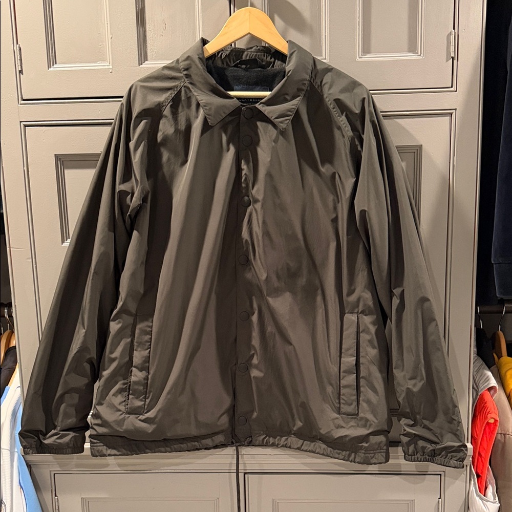 Lucky Brand Men’s Dark Olive Coach Style Jacket